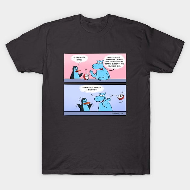 "The Solution" for Zoo Pals of the Ugly Zoo Comic Strip T-Shirt by I Live With Idiots